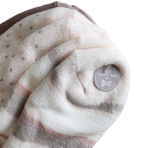 NWT Cozy Fuzzy Socks Pastel Neutrals - Set Of 3 - Picture 6 of 7